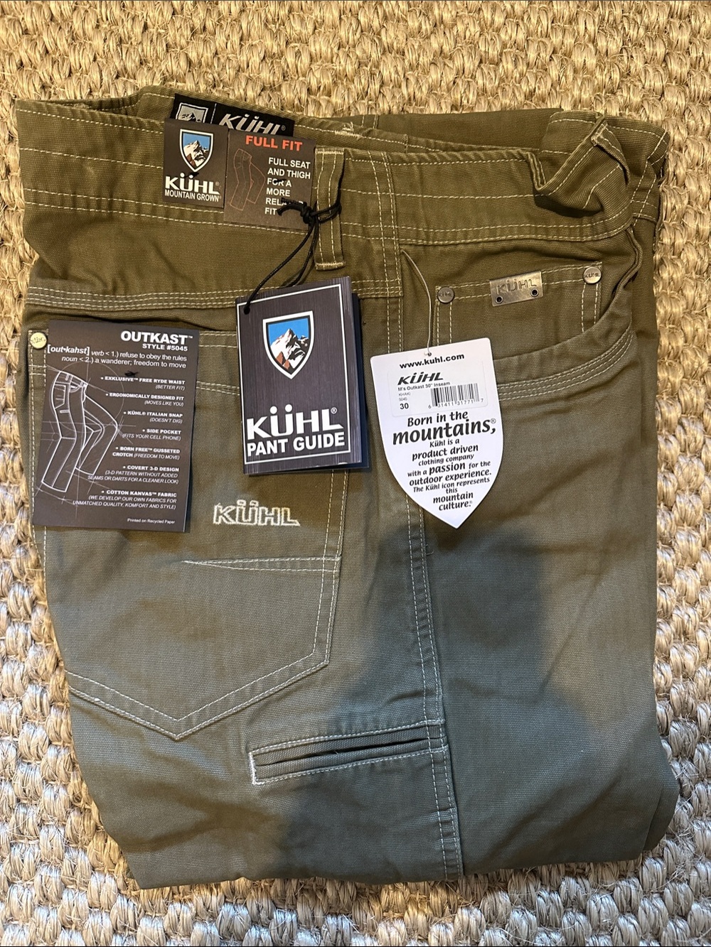 Men's Khaki Outkast Full Fit Jeans